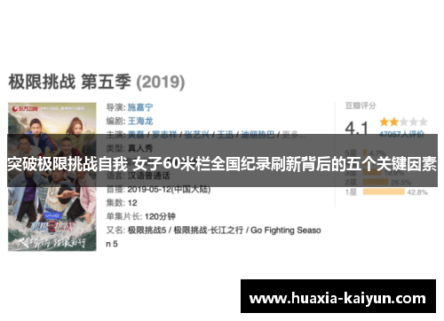 突破极限挑战自我 女子60米栏全国纪录刷新背后的五个关键因素