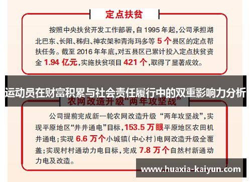 运动员在财富积累与社会责任履行中的双重影响力分析